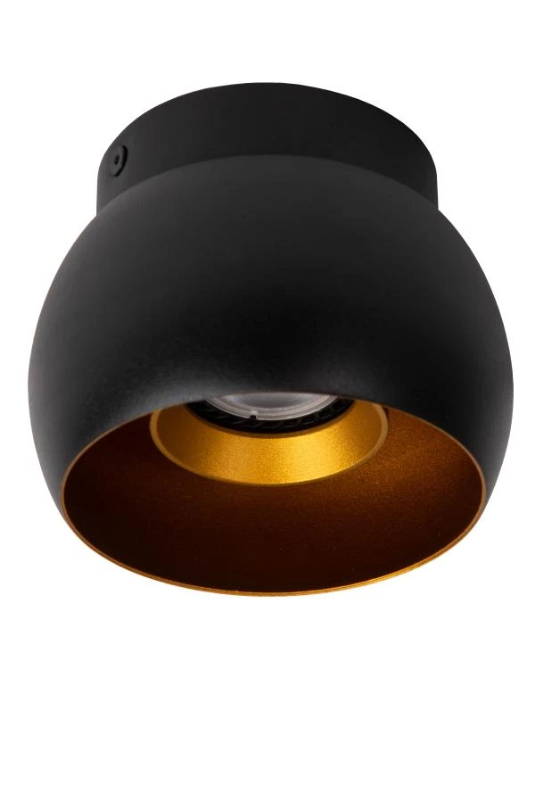 Lucide TORBEN - Plafondspot - Ø 12,5 cm - 1xGU10 - Zwart - uit